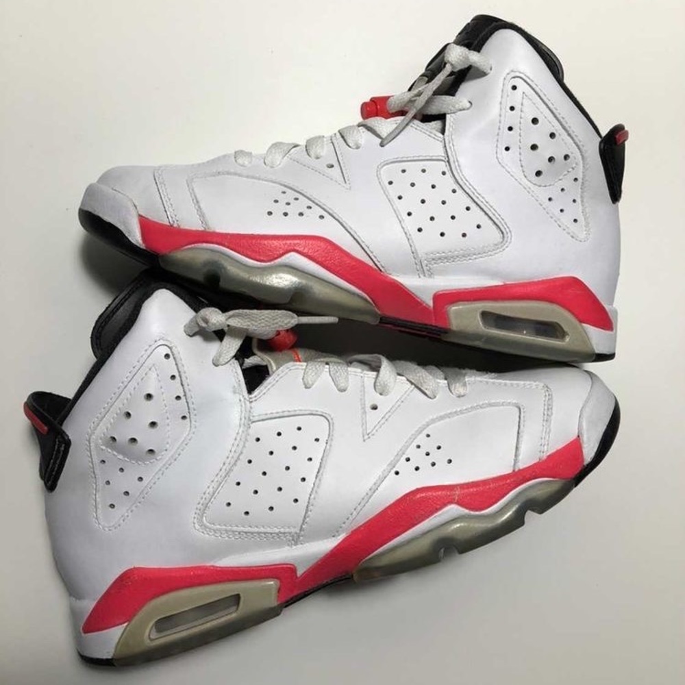 Nike Jordan 6 infrared white size 6.5